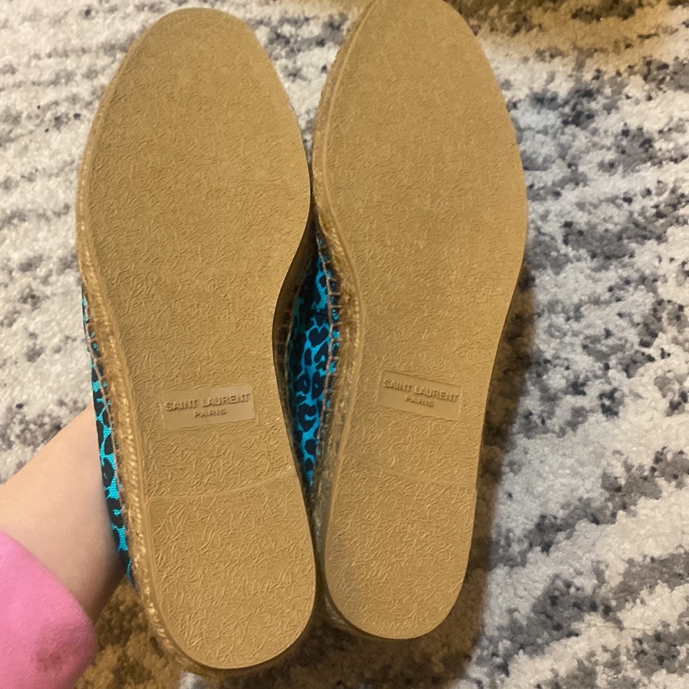 Saint Laurent Espadrille Slip On Signature Flats - Picture 4 of 8